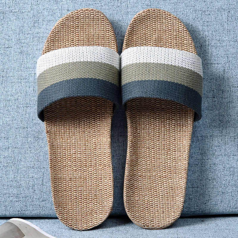 Men Multicolor Flax Slippers S - Linen Roller Blind avis et prix
