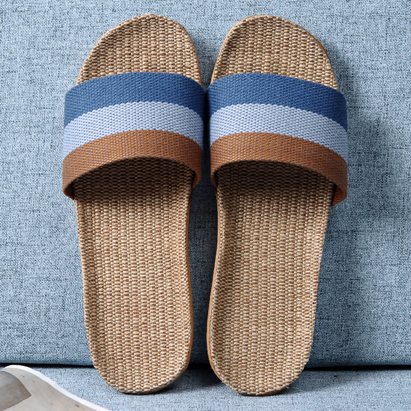 Men Multicolor Flax Slippers S - Linen Roller Blind avis et prix