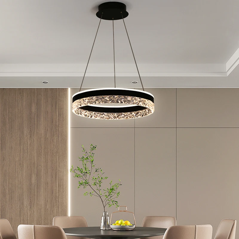 Modern Luxury Crystal LED Pend - Interior Design Kitchen And Living Room avis et prix