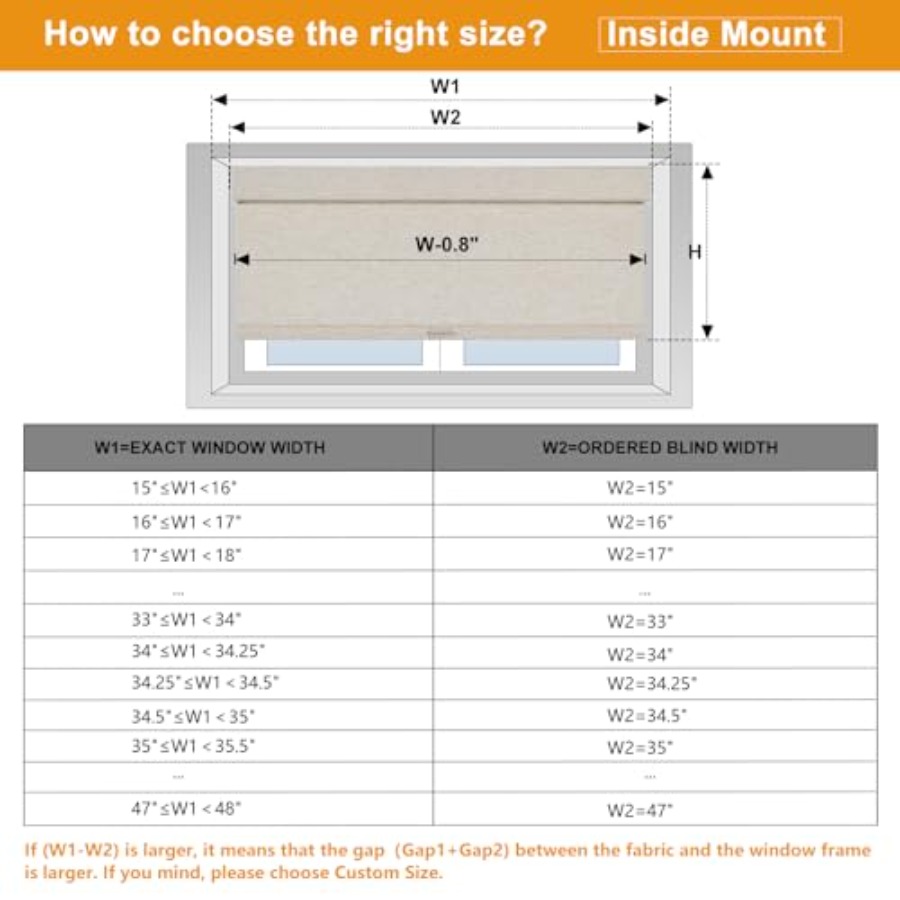 Blackout Roller Shades for Ind - Linen Roller Blind avis et prix