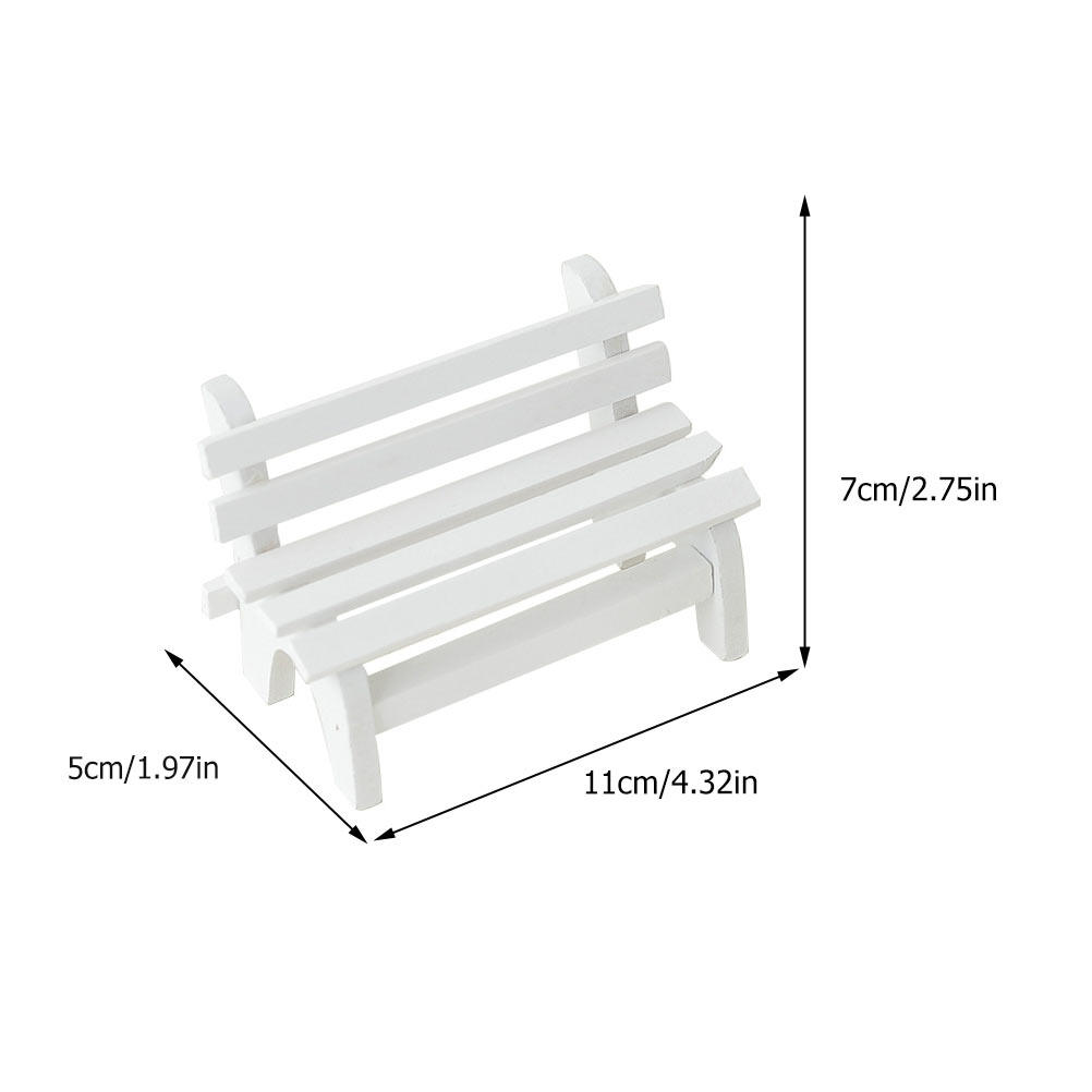 6Pcs Wooden Mini Bench Ornamen - Interior Design Of Cafe avis et prix